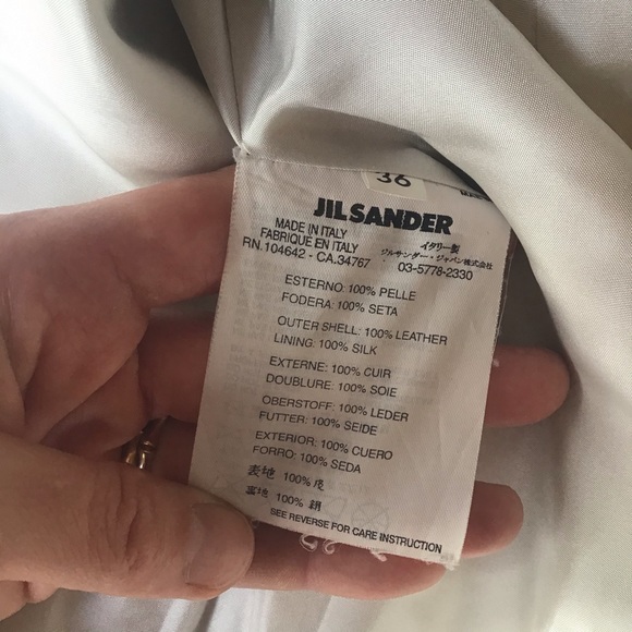 Jil Sander leather jacket NWT - Picture 6 of 12